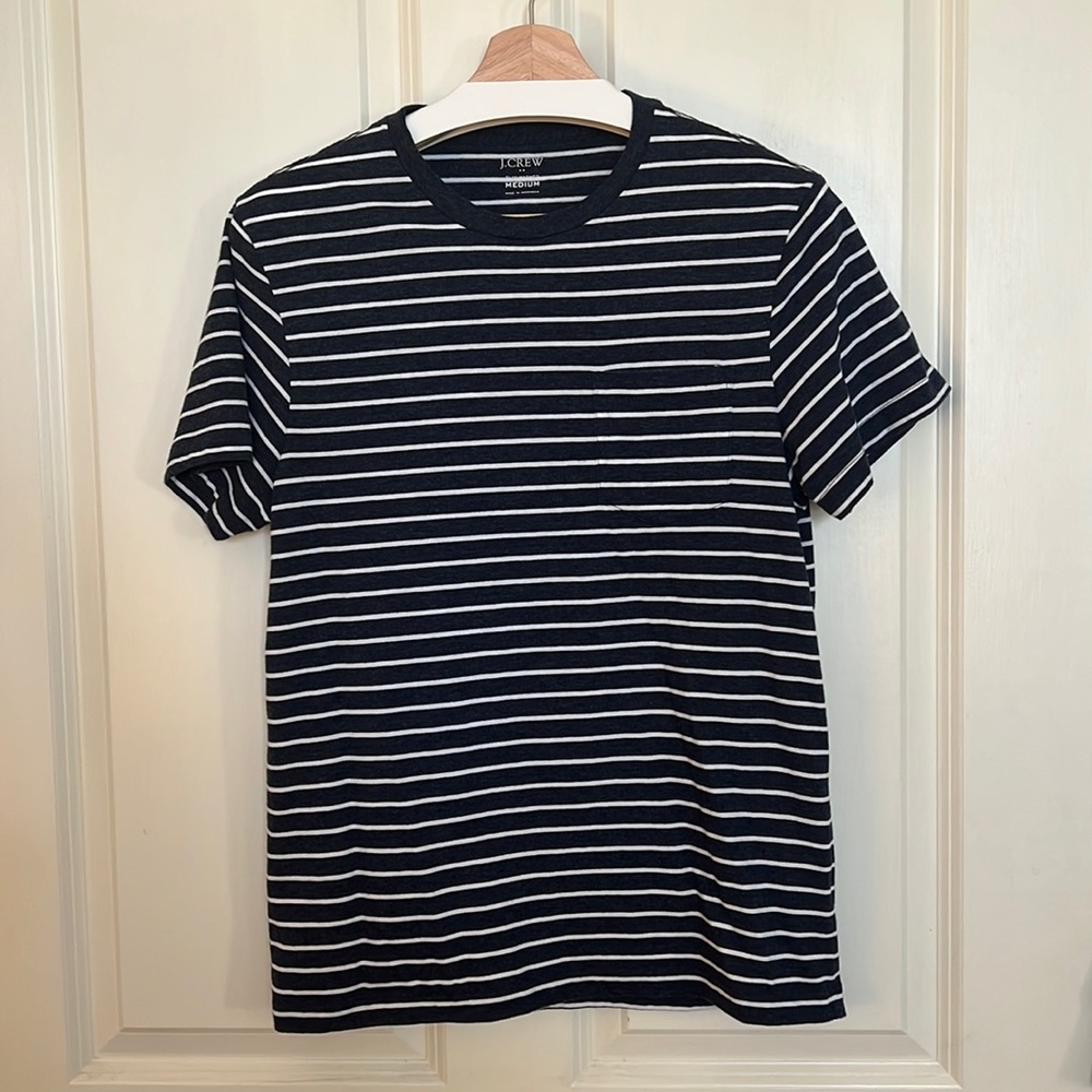 Jcrew slim washed striped T-shirt